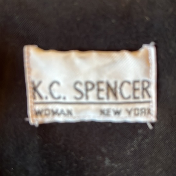 Vintage KC SPENCER Size XL/1X
Black Blouse Velvety Stripe Textured Lagenlook - Picture 9 of 14